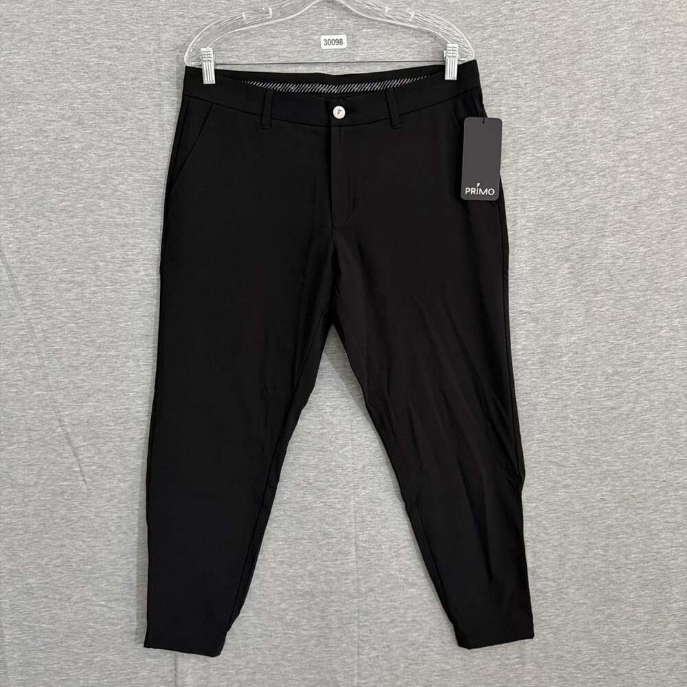 Primo Golf Men's Size 34 Extra Short Black Stretch Golf Performance Jogger Pants